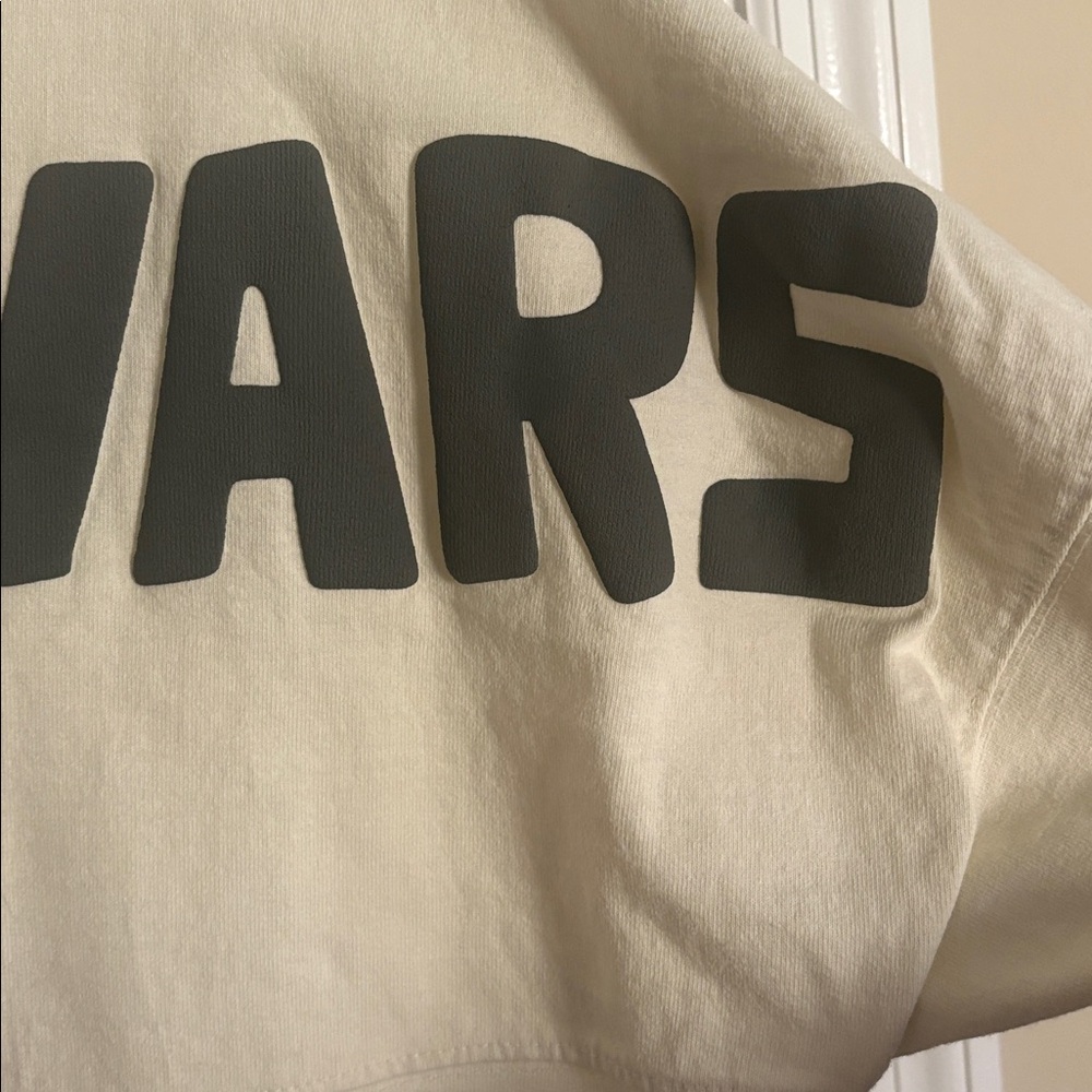 Disney Parks Spirit Jersey Star Wars The Child Cream 'Wanted' Graphic Tee - Picture 7 of 7